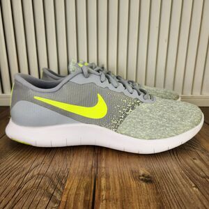 Nike Flex Contact 2017 Womens Sz 10 Gray Green Running Gym Road Shoes 908995-003